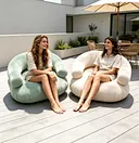 Folding Lazy Sofa – Shredded Foam Filled Floor Lounger – Comfy Foldable Couch for Living Room & Bedroom